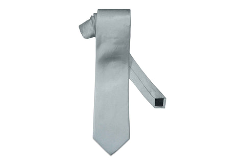 Aristocrat Cloud Grey Silk Tie