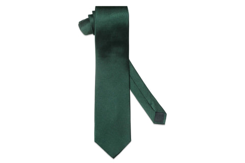 Dark Green Silk Tie