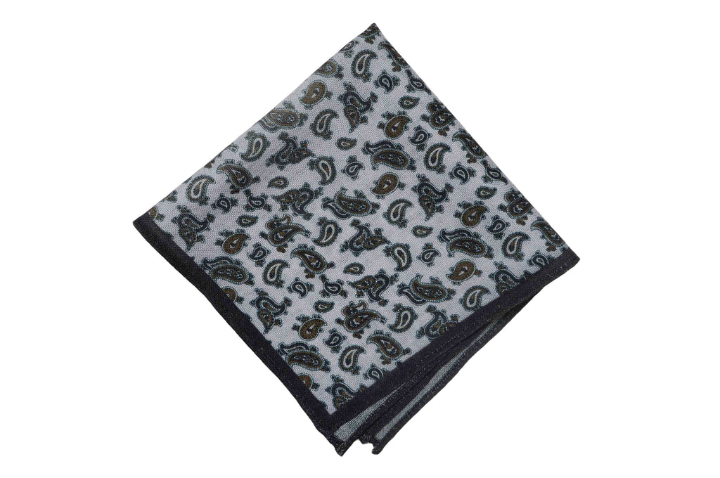 Gateshead Paisley Wool Pocket Square Gateshead Paisley Wool Pocket Square