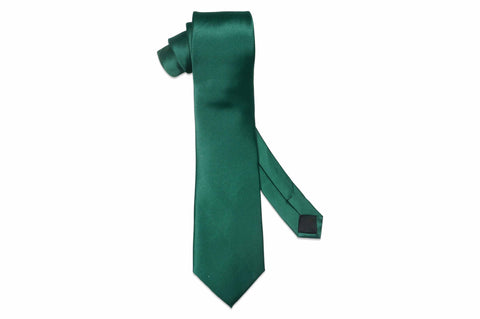 Green Pin Dots Skinny Tie