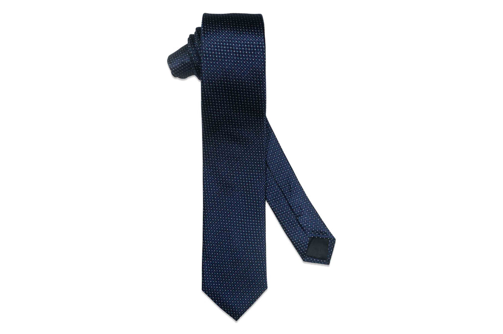 Navy Sky Silk Skinny Tie Navy Sky Silk Skinny Tie
