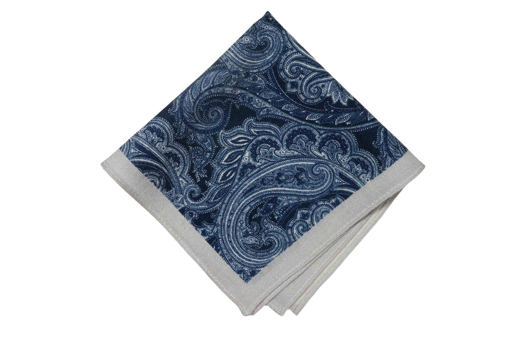Paisley Hues Wool Pocket Square Paisley Hues Wool Pocket Square
