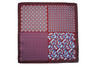 Basildon Burgundy Silk Pocket Square