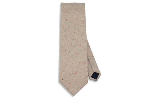 Beige Freckles Wool Tie