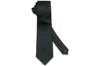 Black Herringbone Silk Tie