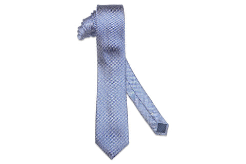 Blue Shades Silk Skinny Tie
