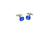 Blue Square Crystal Cufflinks
