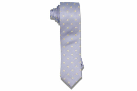 Blue Shades Silk Skinny Tie