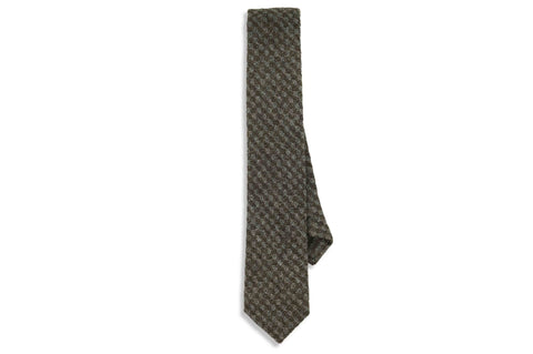 Criss Cross Purple Wool Skinny Tie