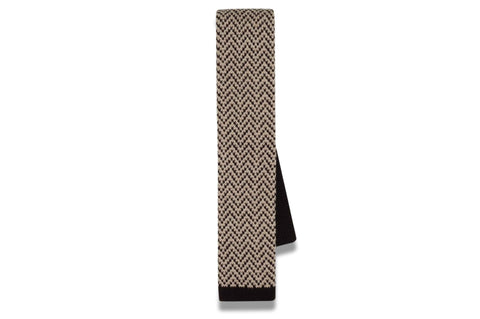 Criss Cross Purple Wool Skinny Tie