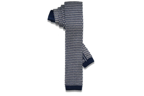 Blue Shades Silk Skinny Tie