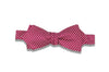 Candy Apple Mini Checks Silk Bow Tie (self-tie)