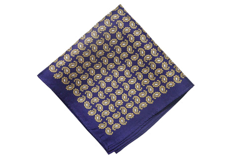 Carlton Purple Silk Pocket Square