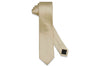 Champagne Herringbone Silk Skinny Tie