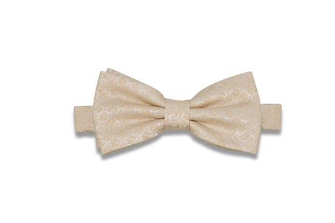 Green Dotted Linen Bow Tie (Pre-Tied)