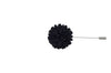 Charcoal Full Petal Lapel Flower