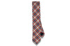 Check Plaid Cotton Skinny Tie