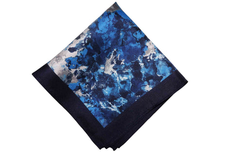 Cloud Wave Silk Pocket Square
