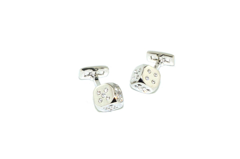 Crystal Dice Cufflinks