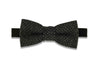 Dark Fenced Wool Bow Tie (pre-tied)