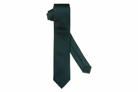 Green Pin Dots Skinny Tie