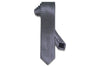 Dark Navy White Silk Skinny Tie