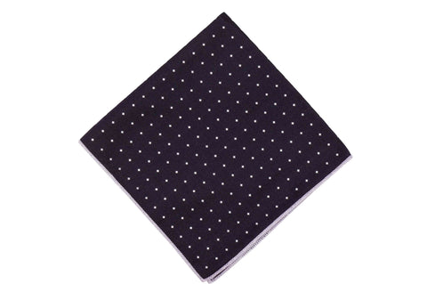 Dark Violet Diamond Silk Pocket Square
