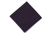 Dark Violet Diamond Silk Pocket Square