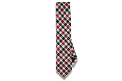 Archie Plaid Cotton Skinny Tie