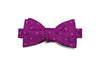 Electric Square Flowers Silk Bow Tie (self-tie)