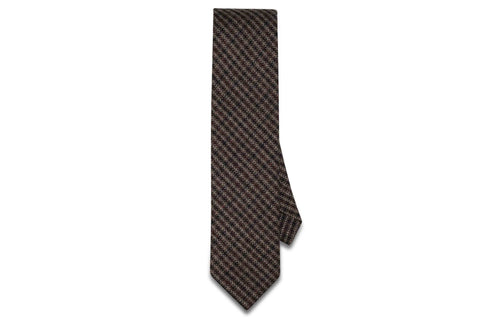 Criss Cross Purple Wool Skinny Tie