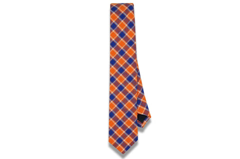 Archie Plaid Cotton Skinny Tie