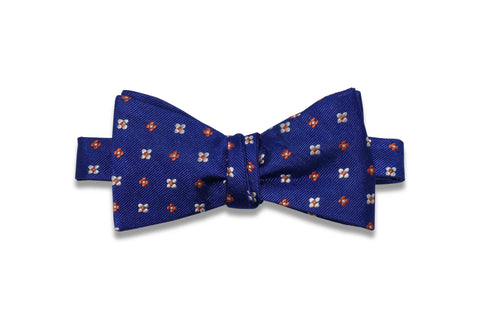 Floral Effect Silk Bow Tie (Self-Tie)