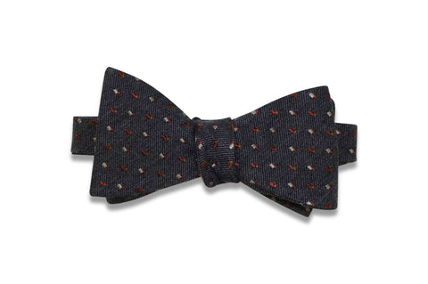 Flying Flames Wool Bow Tie (self-tie)