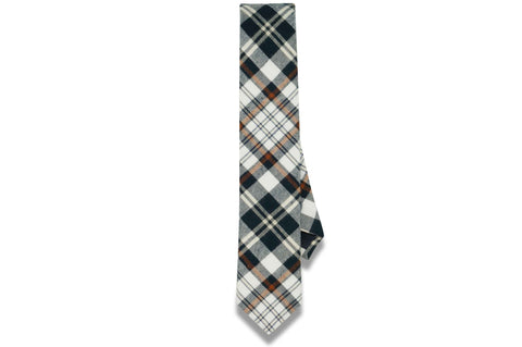 Archie Plaid Cotton Skinny Tie