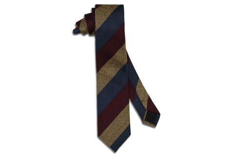 Criss Cross Purple Wool Skinny Tie