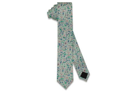 Archie Plaid Cotton Skinny Tie