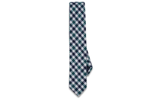 Archie Plaid Cotton Skinny Tie
