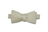 Green Dotted Linen Bow Tie (Self-Tie)