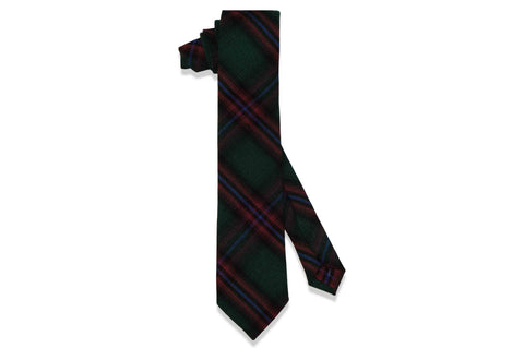 Archie Plaid Cotton Skinny Tie