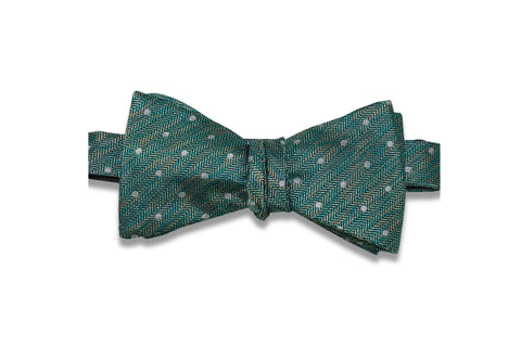 Floral Effect Silk Bow Tie (Self-Tie)