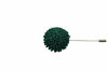 Green Round Lapel Flower