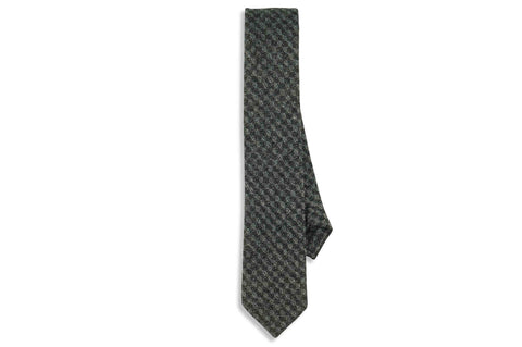 Criss Cross Purple Wool Skinny Tie