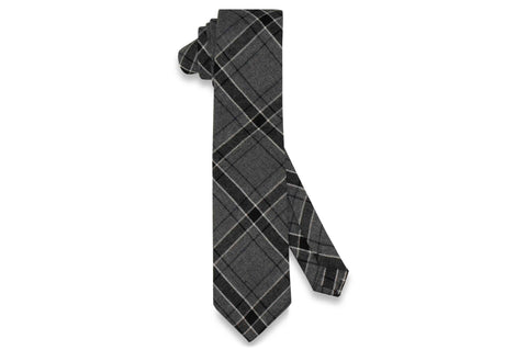 Archie Plaid Cotton Skinny Tie
