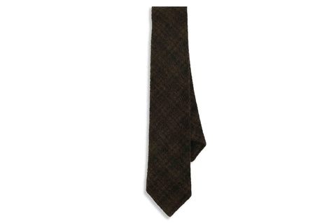 Criss Cross Purple Wool Skinny Tie