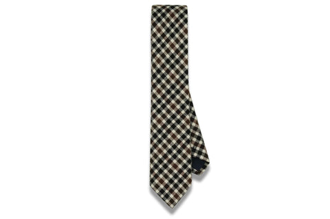 Archie Plaid Cotton Skinny Tie