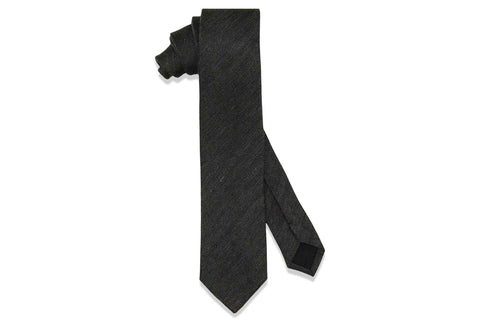 Criss Cross Purple Wool Skinny Tie