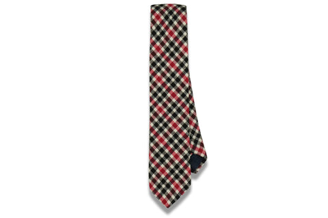Archie Plaid Cotton Skinny Tie