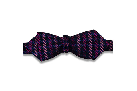 Floral Effect Silk Bow Tie (Self-Tie)