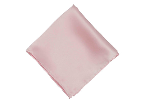 White Burgundy Border Linen Pocket Square